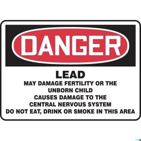 Accuform OSHA DANGER SAFETY SIGN LEAD MAY MCAW148VS MCAW148VS